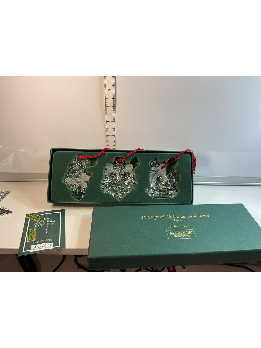 Waterford 12 Days Of Christmas Ornament Set 1st In Series